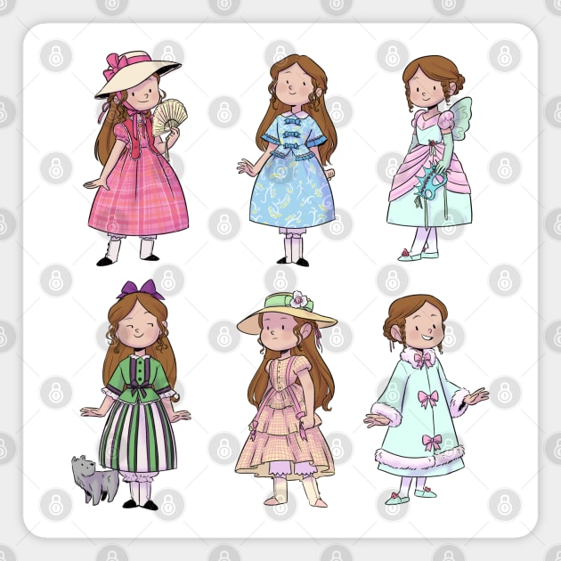 Marie-Grace Gardener - American Girl Magnet by LaurenS